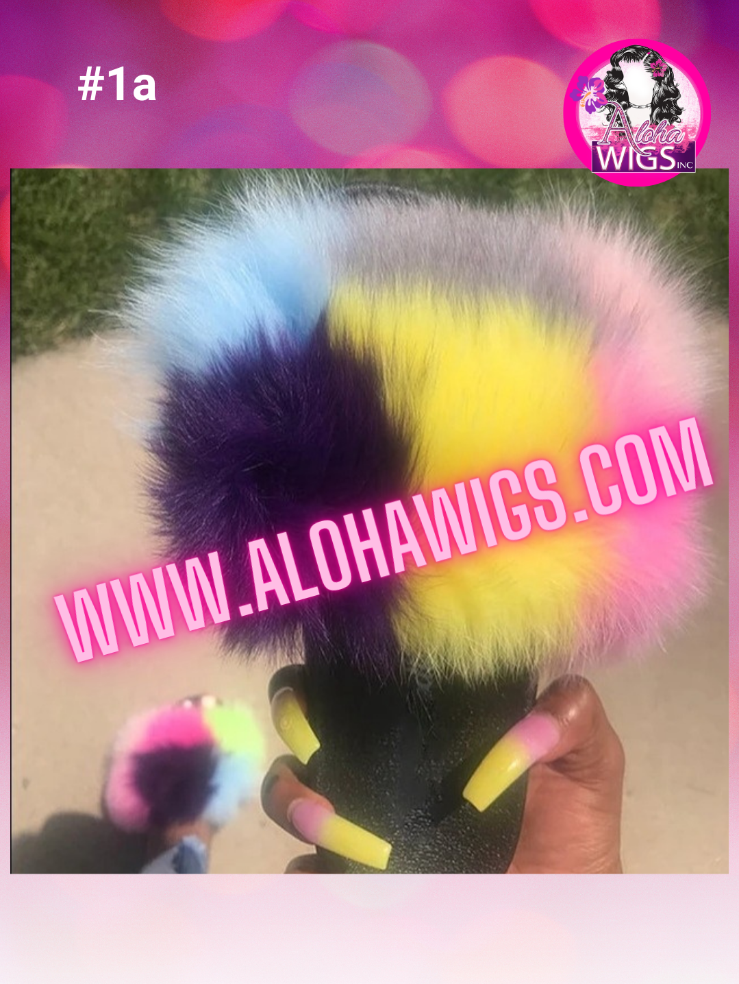 Aloha Faux Fur Slides