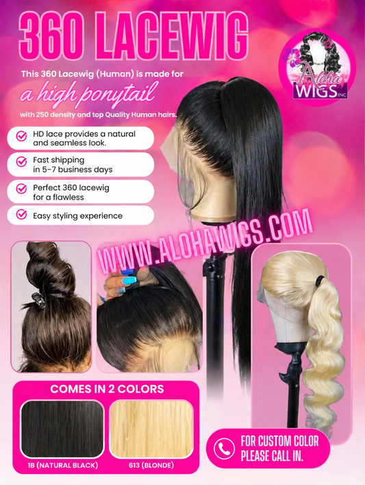 360 Lacewig (Human) 250DENSITY
