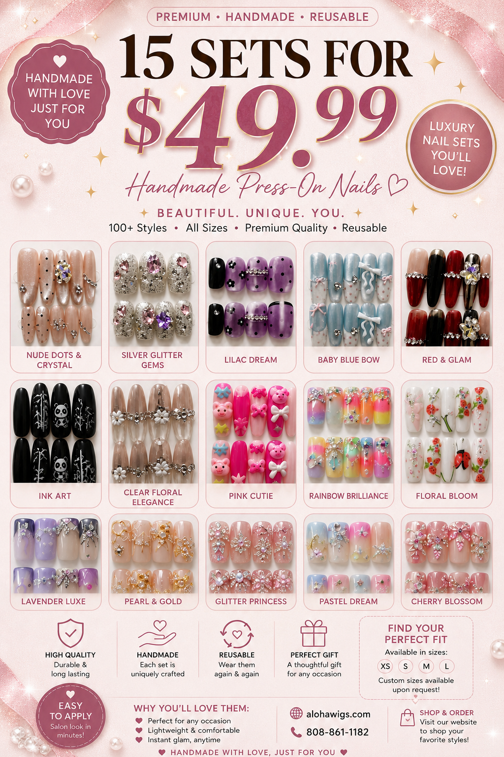 15 pairs press on Nails 💅