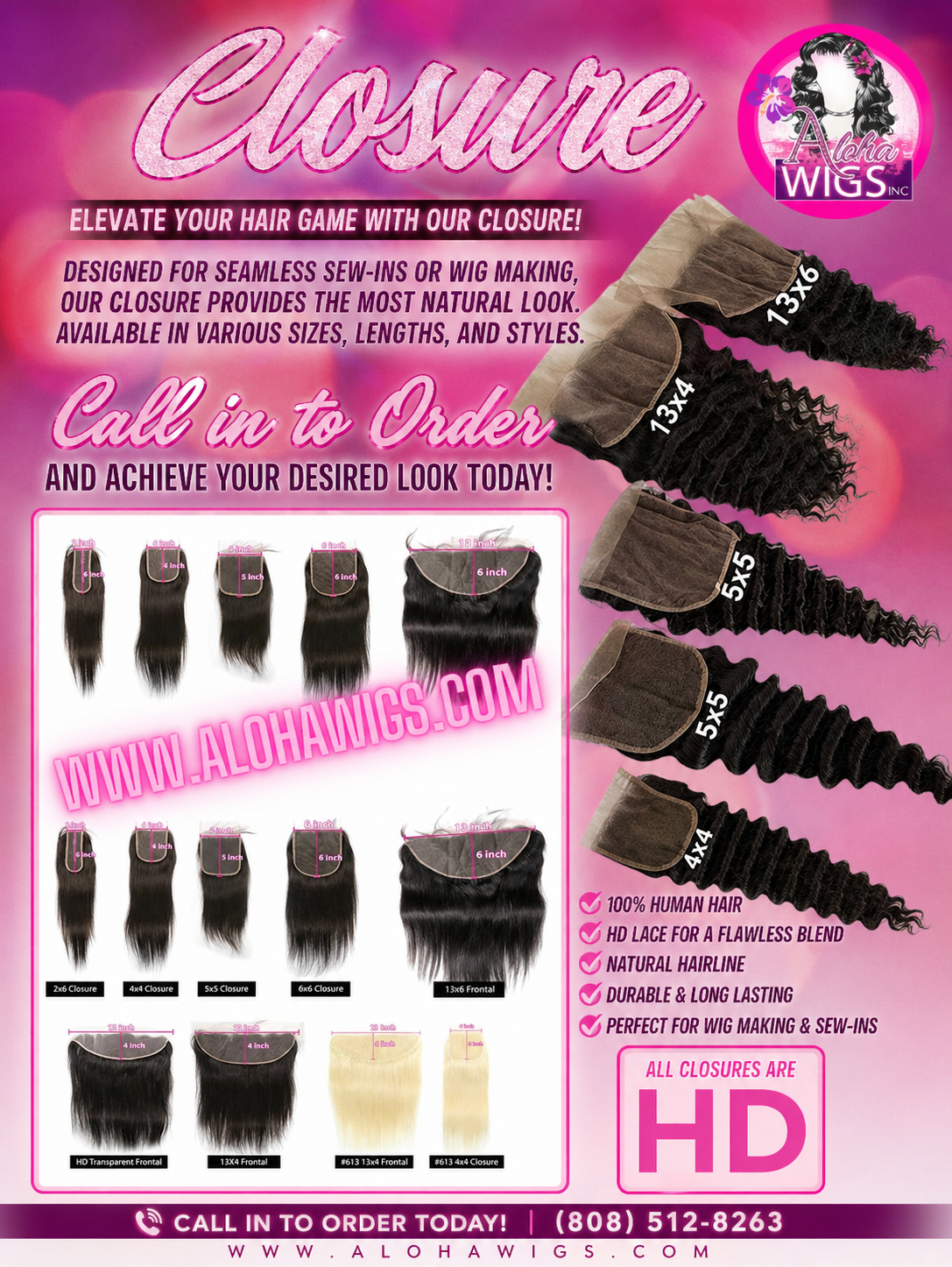 Closures (Human) 14-20Inches