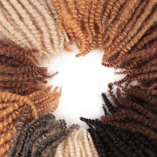 Textured Locs Human Hair (20 Locs Per Bundle)